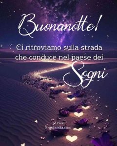 Ci ritroviamo sulla strada che conduce nel paese dei sogni. Buonanotte.