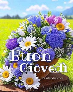 Buon giovedì.