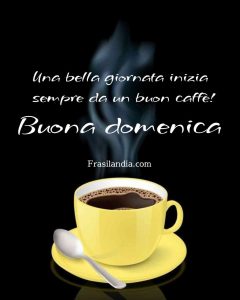 Una bella giornata inizia sempre da un buon caffè. Buona domenica.