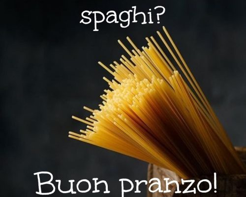Se famo du' spaghi? Buon pranzo!