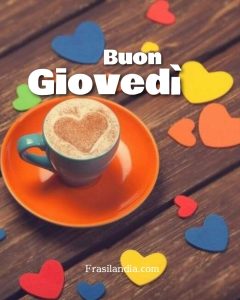 Buon giovedì.