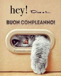 Hey! Dico a te... Buon compleanno!