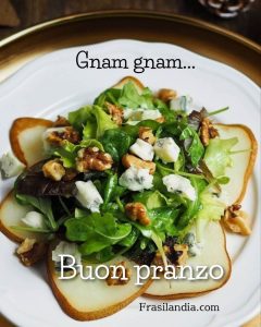 Gnam gnam... Buon pranzo.