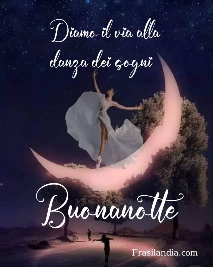 Diamo il via alla danza dei sogni. Buonanotte