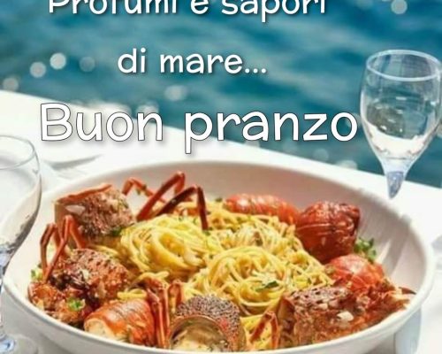 Profumi e sapori di mare. Buon pranzo