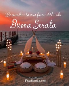 La serenità è la vera forza della vita. Buona serata