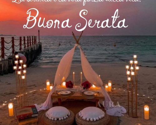 La serenità è la vera forza della vita. Buona serata