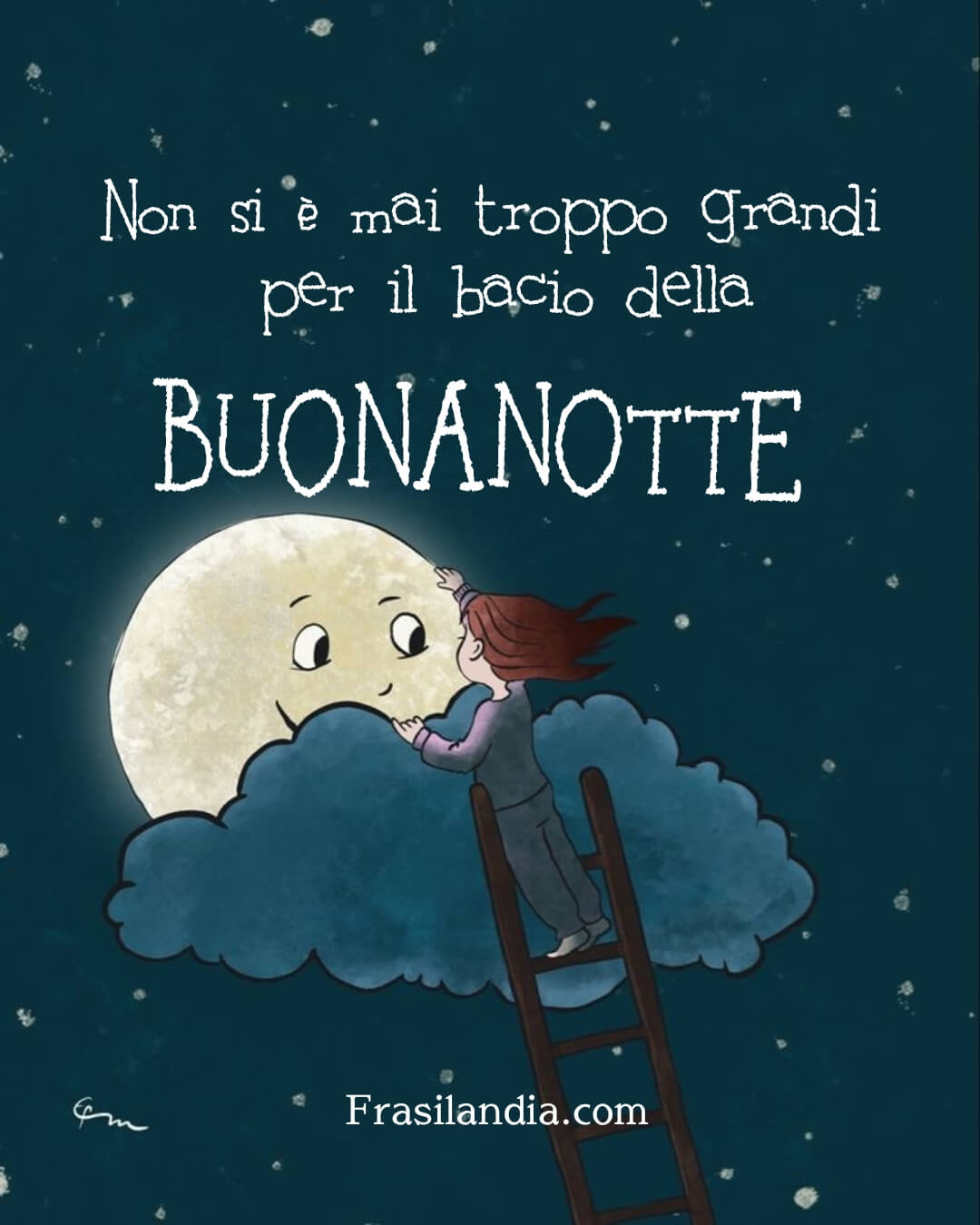 Dudecor – Adesivo Murale Scritta ‘Bacio Della Buonanotte’ – 60x60 Cm, PVC Opaco, Rimovibile E Riutilizzabile Per Camera Da Letto