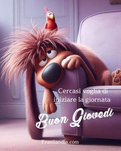 Cercasi voglia di iniziare la giornata. Buon Giovedì