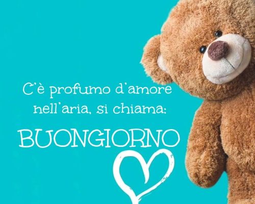 C'è profumo d'amore nell'aria, si chiama: Buongiorno