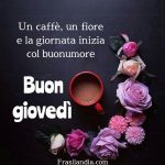 Un caffè, un fiore e la giornata inizia col buonumore. Buon Giovedì