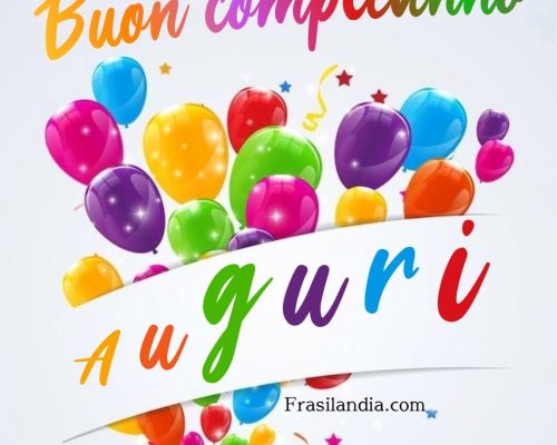 Buon compleanno. Auguri.