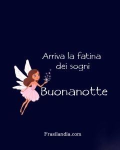 Arriva la fatina dei sogni. Buonanotte