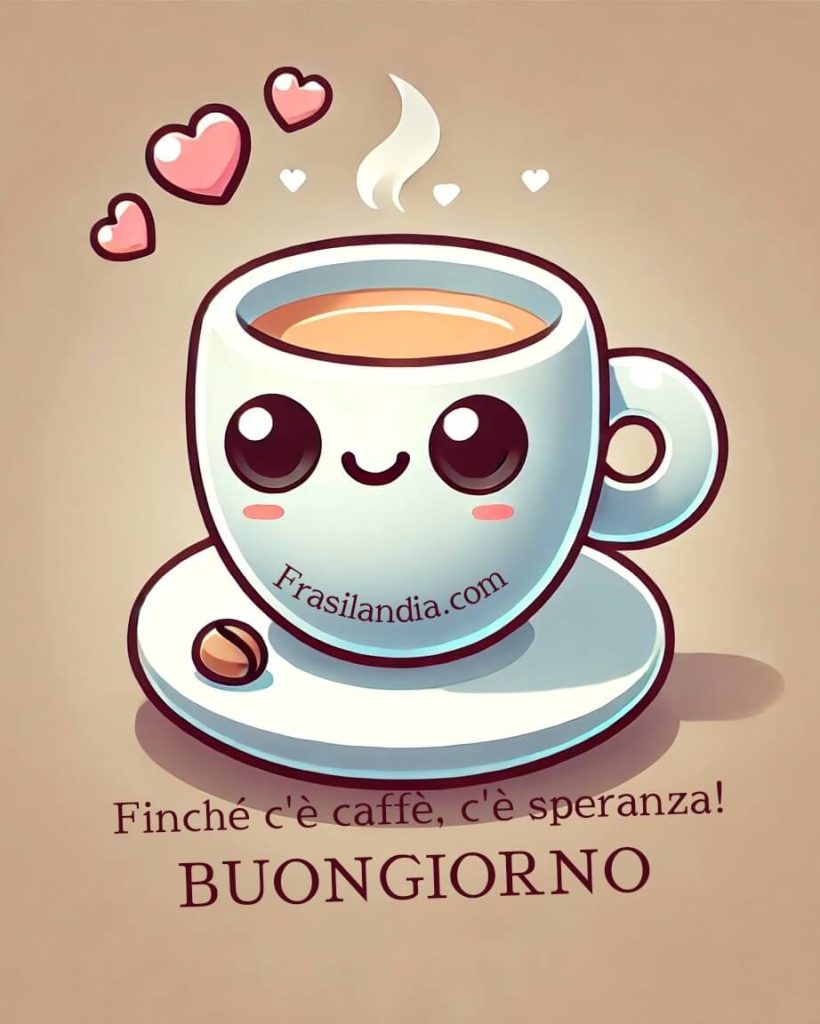 Finché c'è caffè c'è speranza. Buongiorno