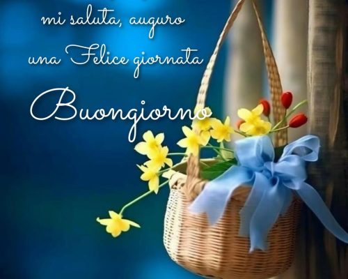 A chi ogni giorno mi saluta, auguro una felice giornata. Buongiorno