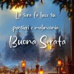 La sera fa luce su pensieri e malinconia. Buona serata