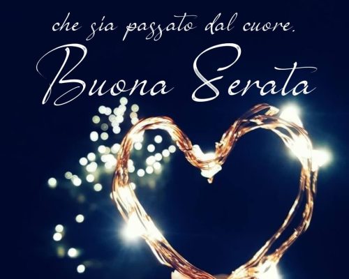 Non muore mai nulla che sia passato dal cuore. Buona serata