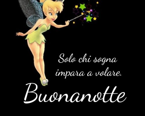 Solo chi sogna impara a volare. Buonanotte