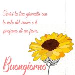 Scrivi la tua giornata con le note del cuore e il profumo di un fiore. Buongiorno