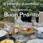 Il pranzo è servito, buon appetito e... buon pranzo.