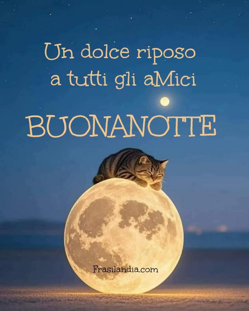 Un dolce riposo a tutti gli aMici. Buonanotte