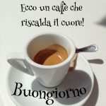 Ecco un caffè che riscalda il cuore. Buongiorno