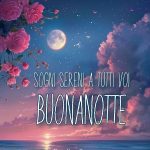 Sogni sereni a tutti voi. Buonanotte