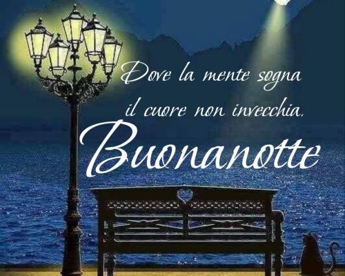 Dove la mente sogna, il cuore non invecchia Buonanotte
