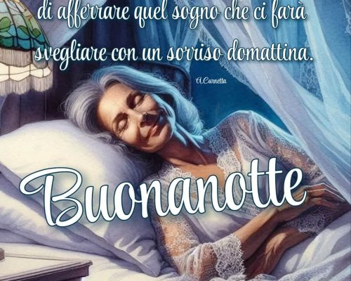 Chiudiamo gli occhi e cerchiamo di afferrare quel sogno che ci farà svegliare con un sorriso domattina Buonanotte