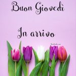 Buon giovedì in arrivo.